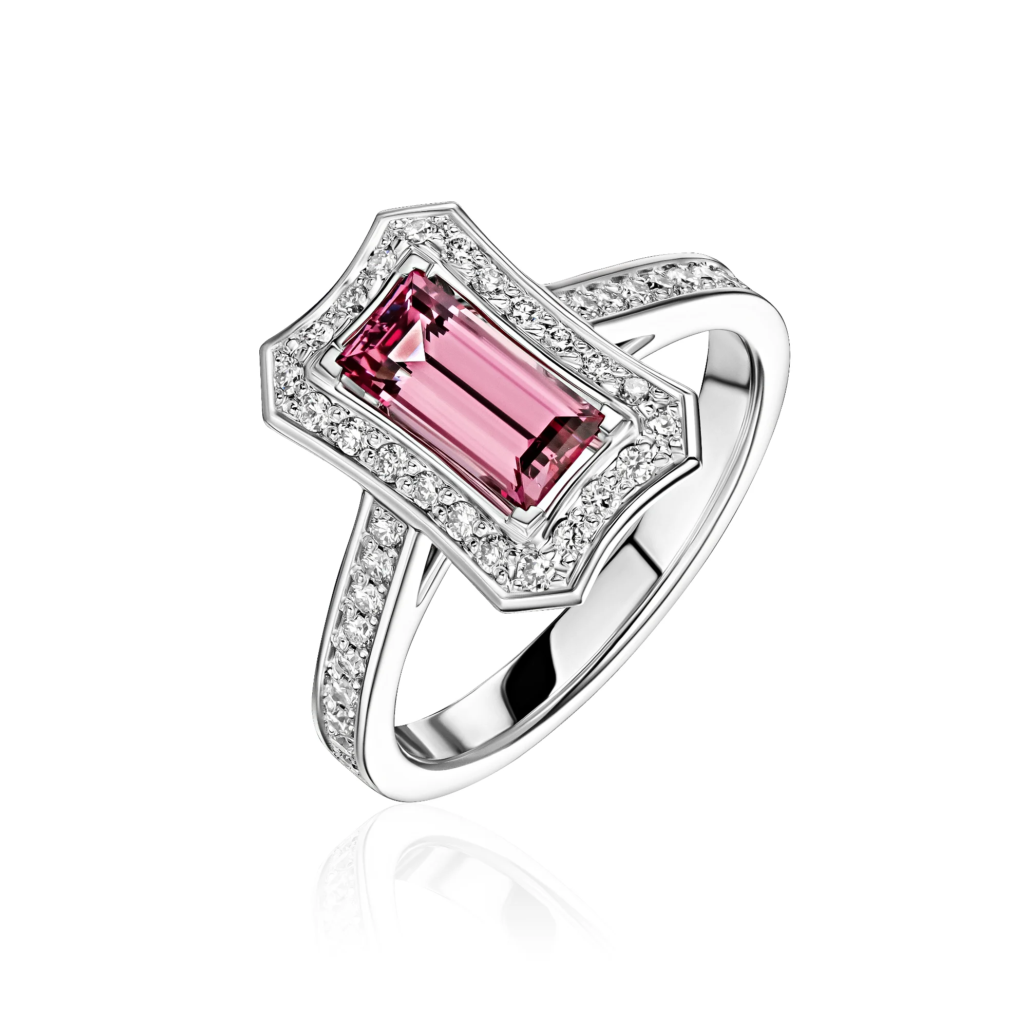 Кольцо со Шпинелью «Vivid Pink» 1,07 карата