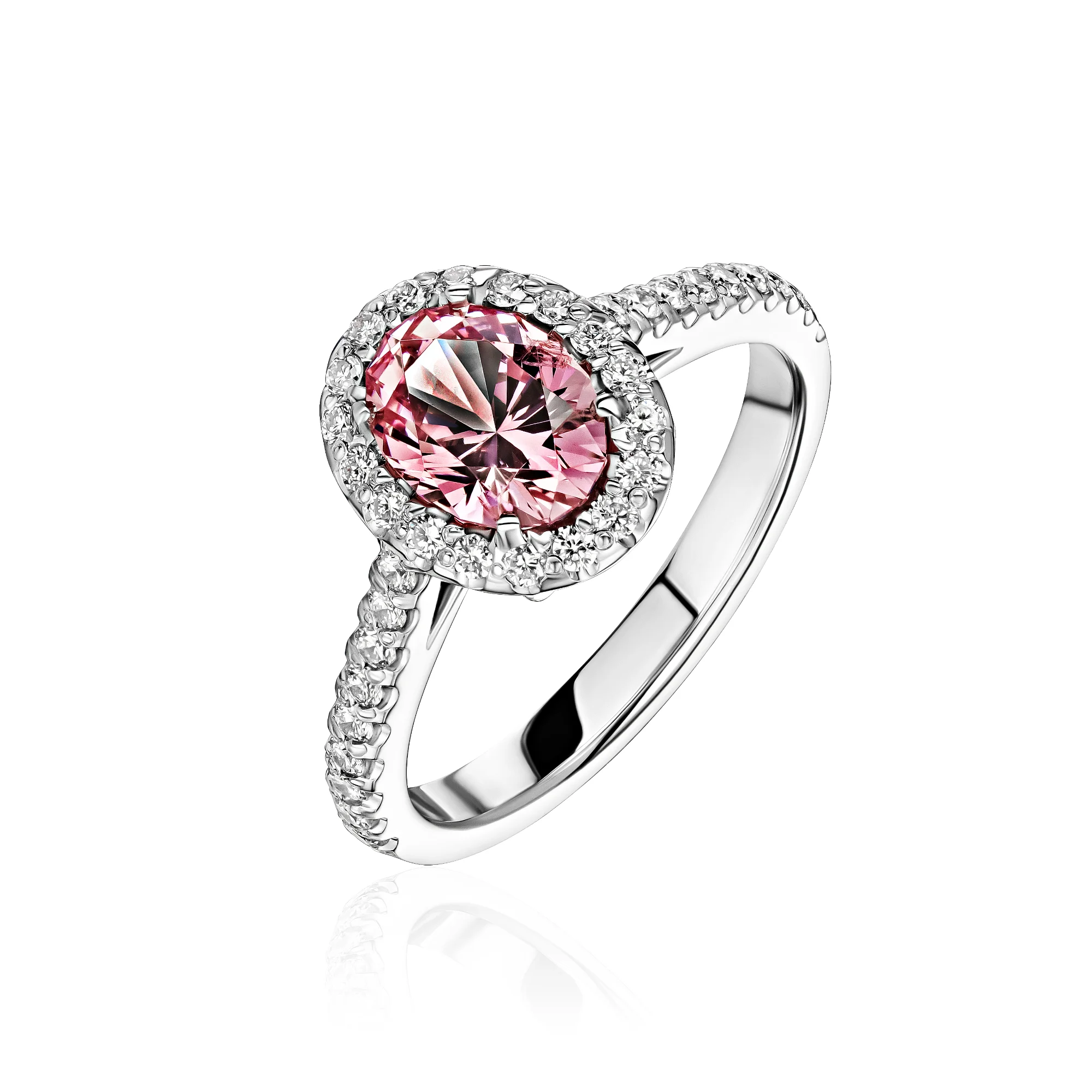 Кольцо со Шпинелью «Vivid Pink» 1,57 карата