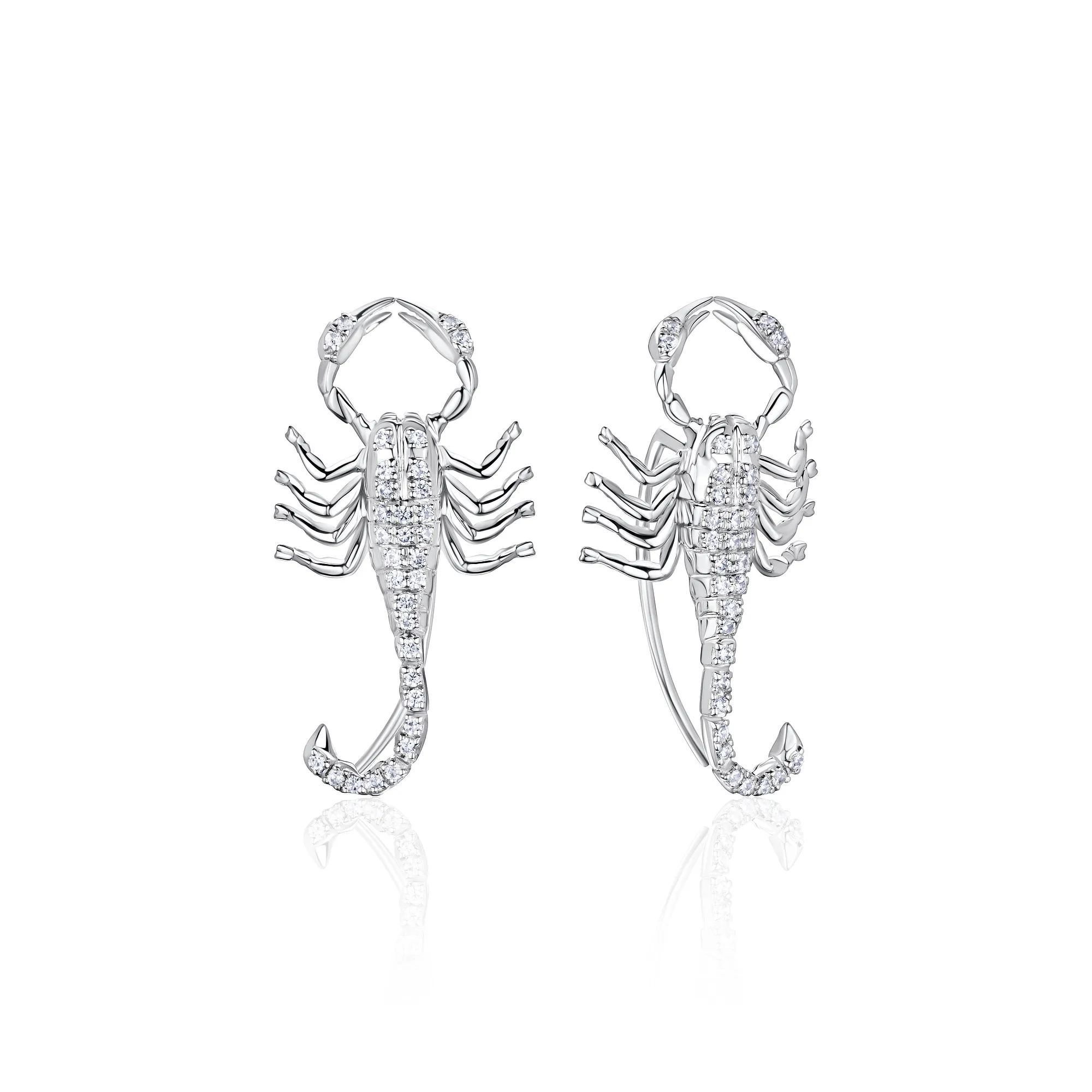 Серьги «Скорпионы» с Бриллиантами