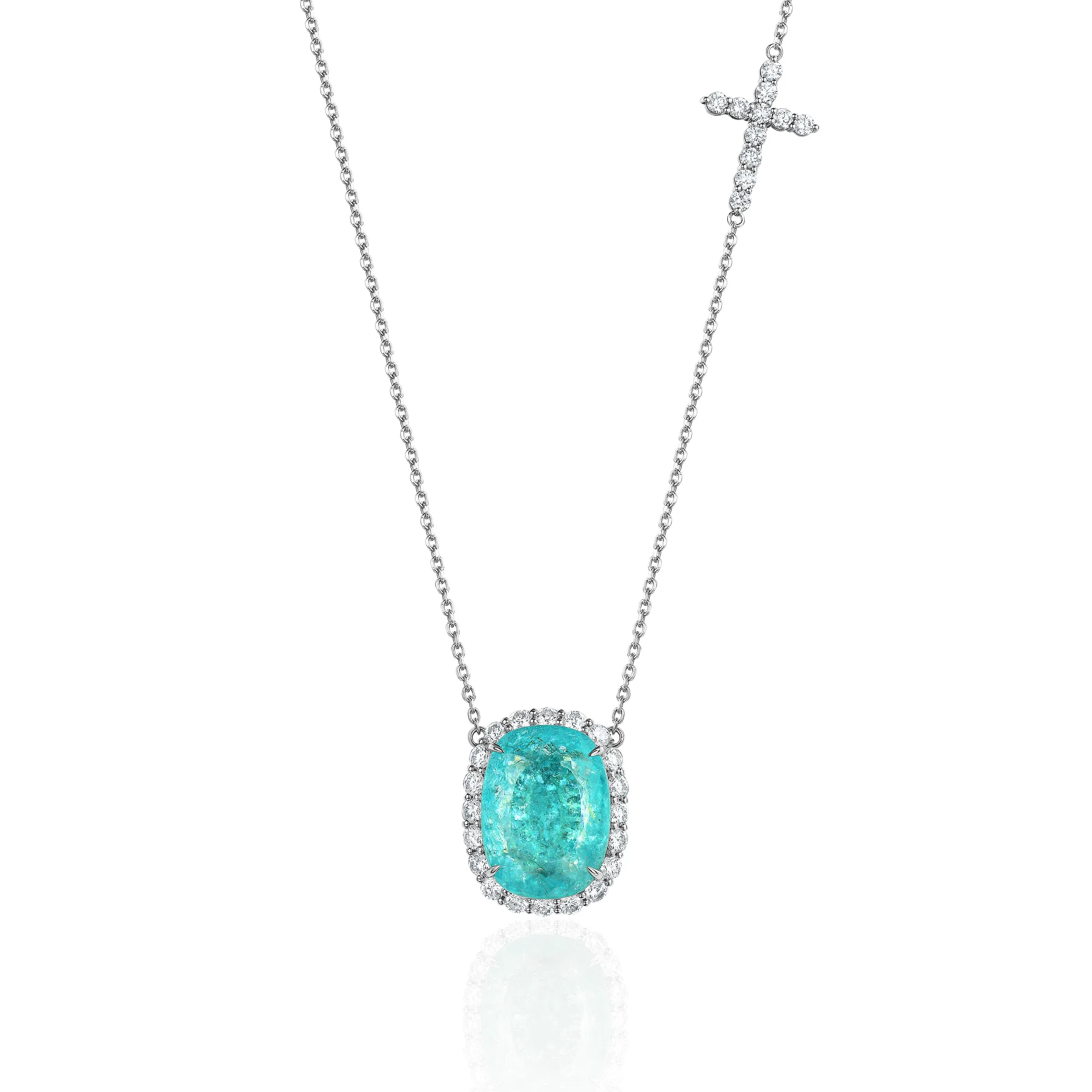 Колье с Турмалином Параиба 14,07 карата