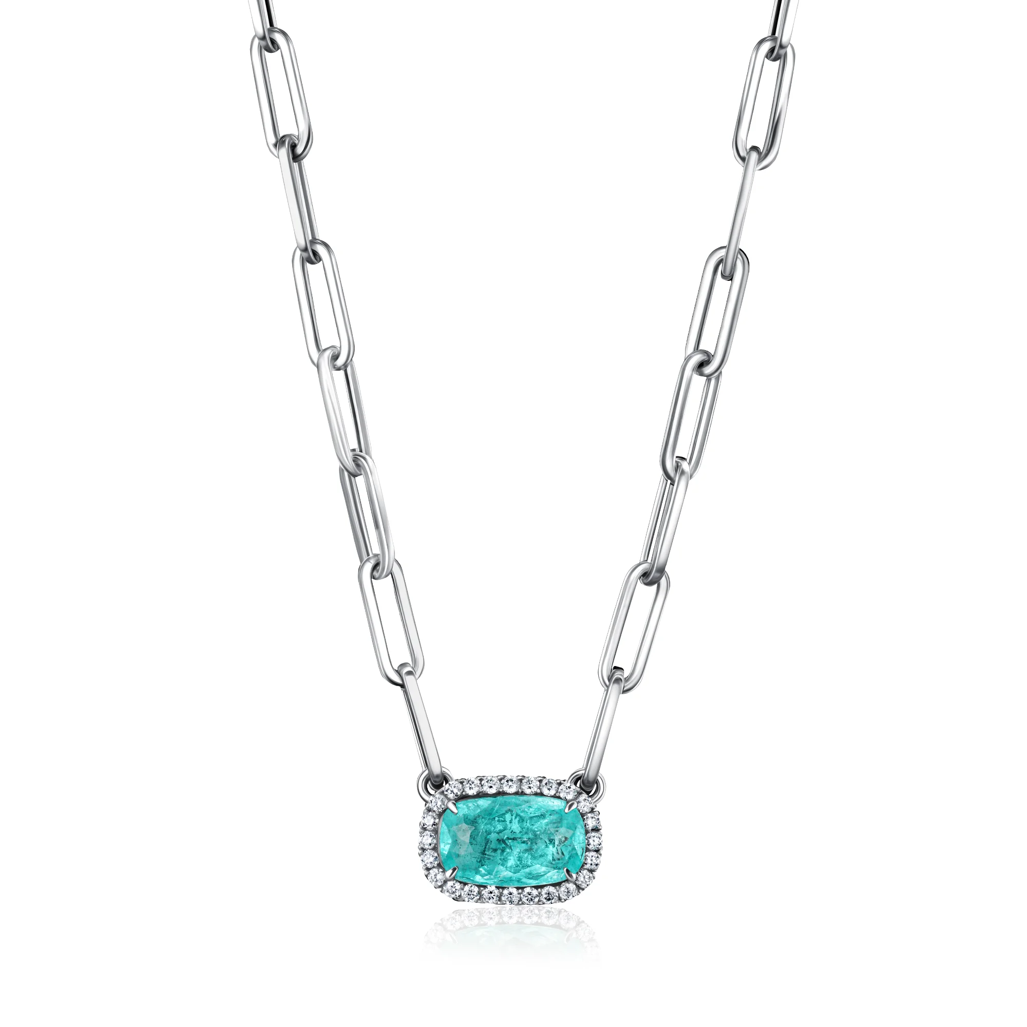 Кулон с Турмалином Параиба 1,75 карата