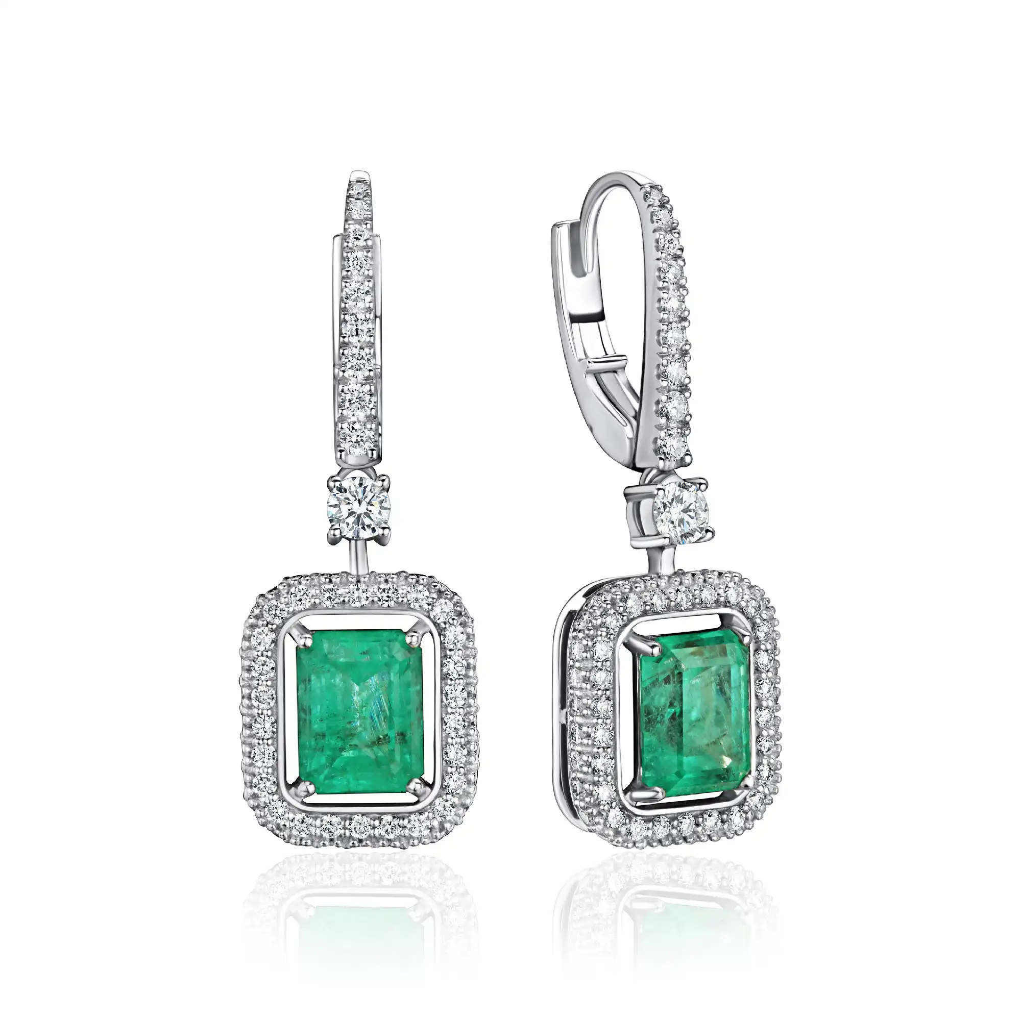 Серьги с Изумрудами 3,00 карата
